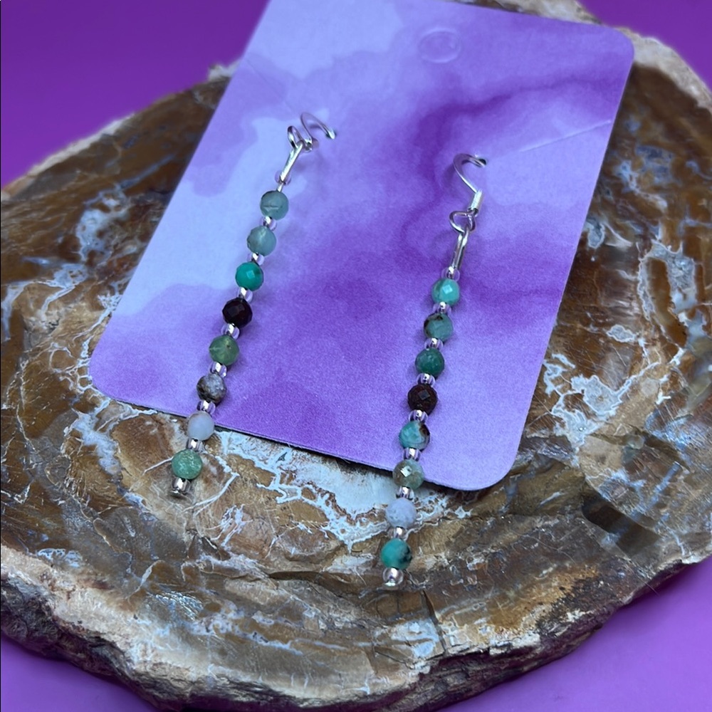 Elegant Multi-Color Beaded Earrings